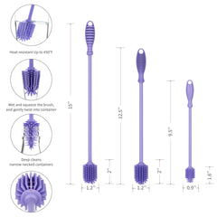 A-Brush bottle nipple brush cleans baby bottle nipples safely and effectively.