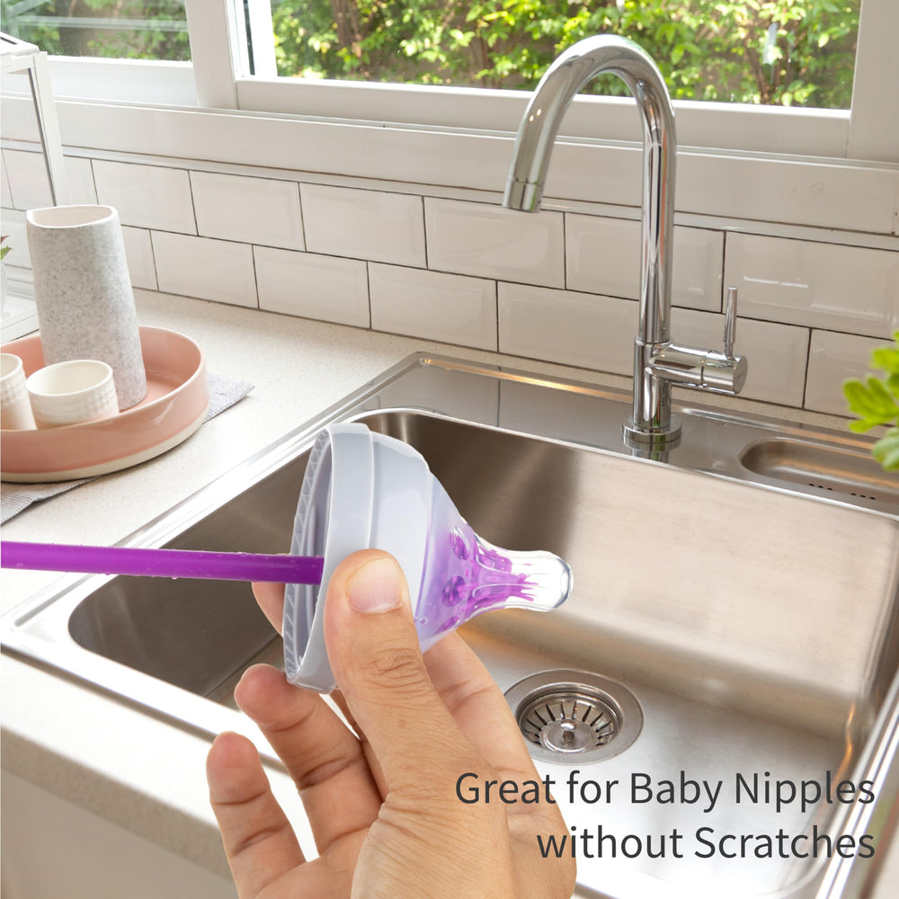 A-Brush uses food-grade silicone that is BPA-free and safe for plastics.
