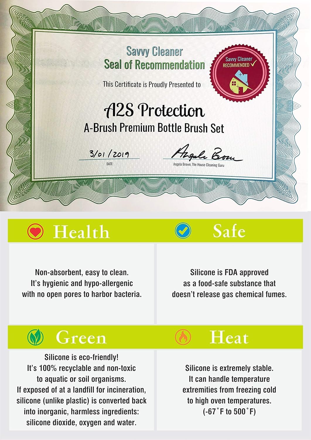A-Brush three-piece-set showcases value of a versatile bottle-cleaning kit.