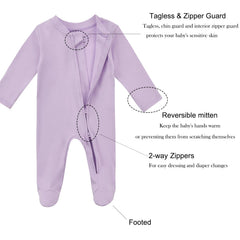 Aablexema baby organic cotton pajamas mitten cuffs for scratch protection.
