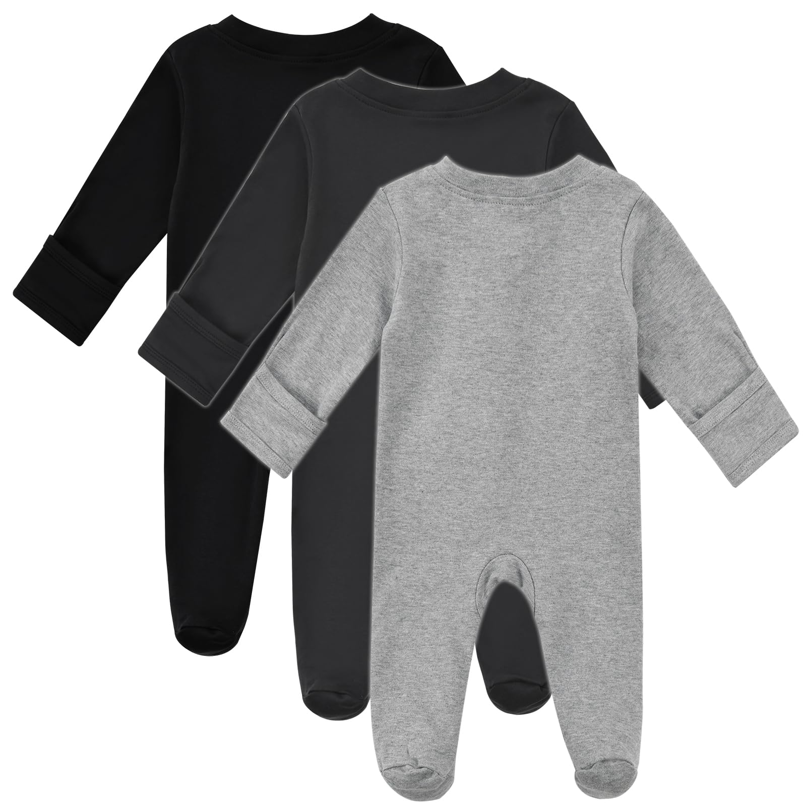 Aablexema baby pajamas in long-sleeve, breathable organic cotton for cozy sleep.