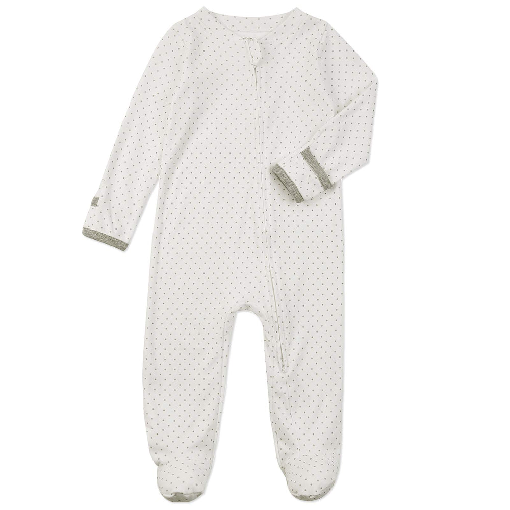 Aablexema footed pajamas with built-in mittens protecting tiny nails