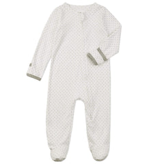 Aablexema footed pajamas with built-in mittens protecting tiny nails