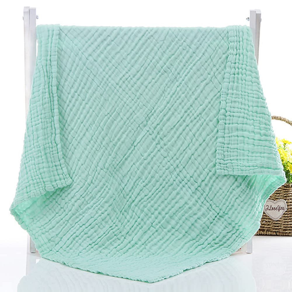 Aablexema swaddle blanket white-green shows a cozy wrap for newborn comfort.