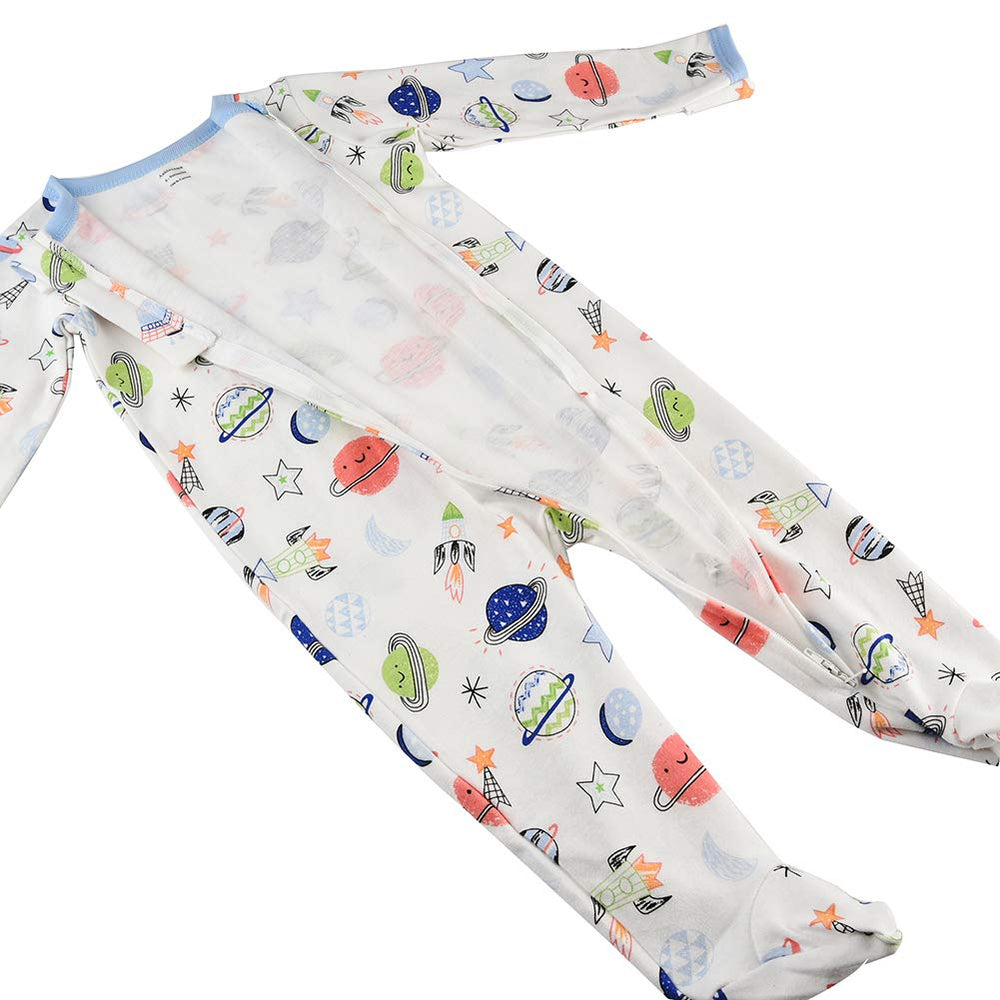 Aablexema whale-footie pajamas with breathable cotton for everyday wear