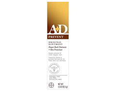 A&D Diaper Rash Ointment Original front view, protects tender bottoms during diaper changes.