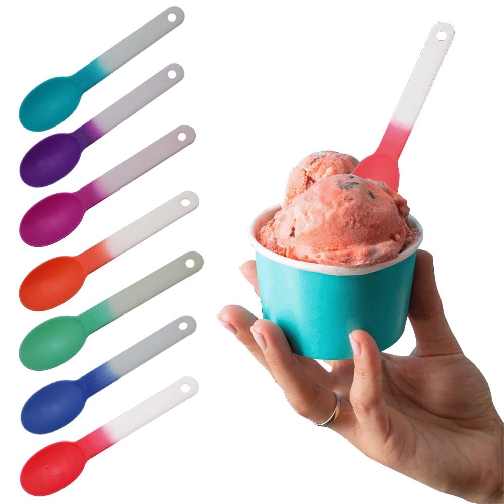 AAkron Deluxe Mood Spoon color-change with ice cream for playful desserts