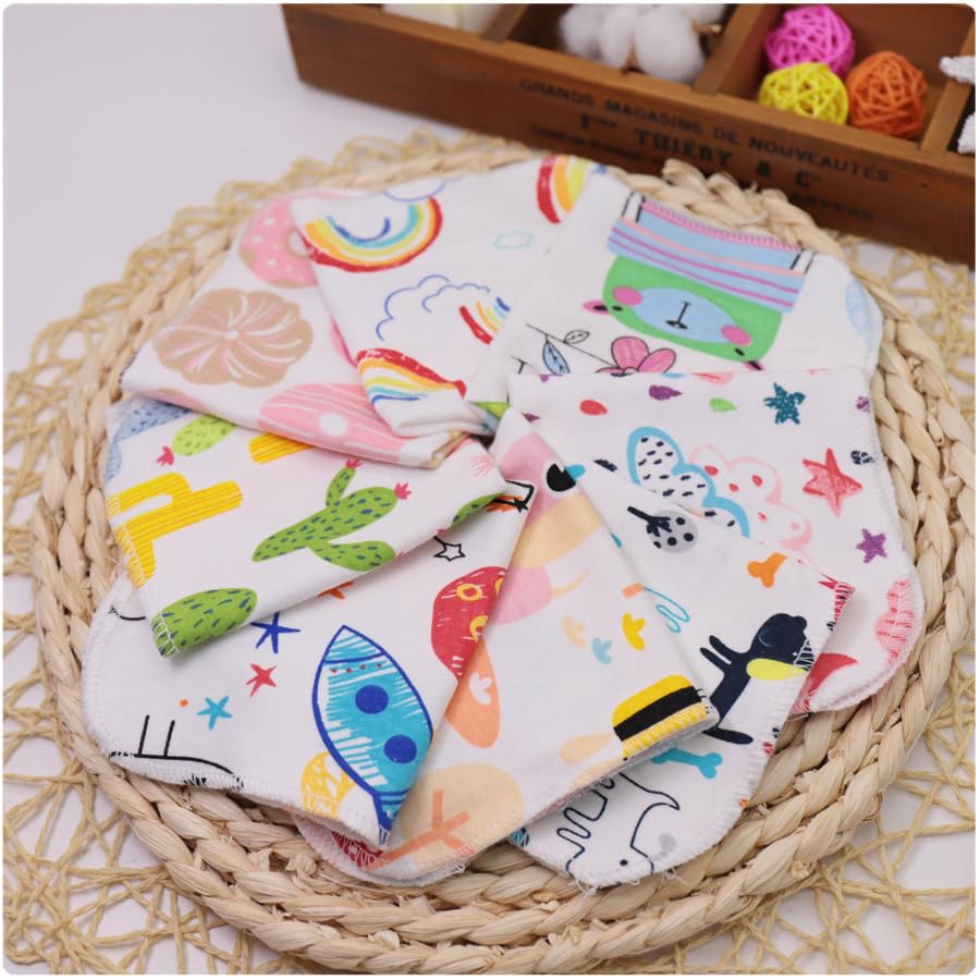 AALFA handkerchiefs compact size held in hand ideal for wiping drool on the go
