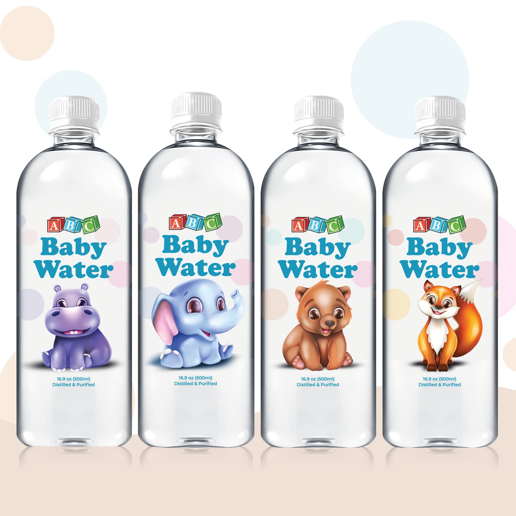 ABC Baby Water travel-friendly packaging ready for on-the-go use