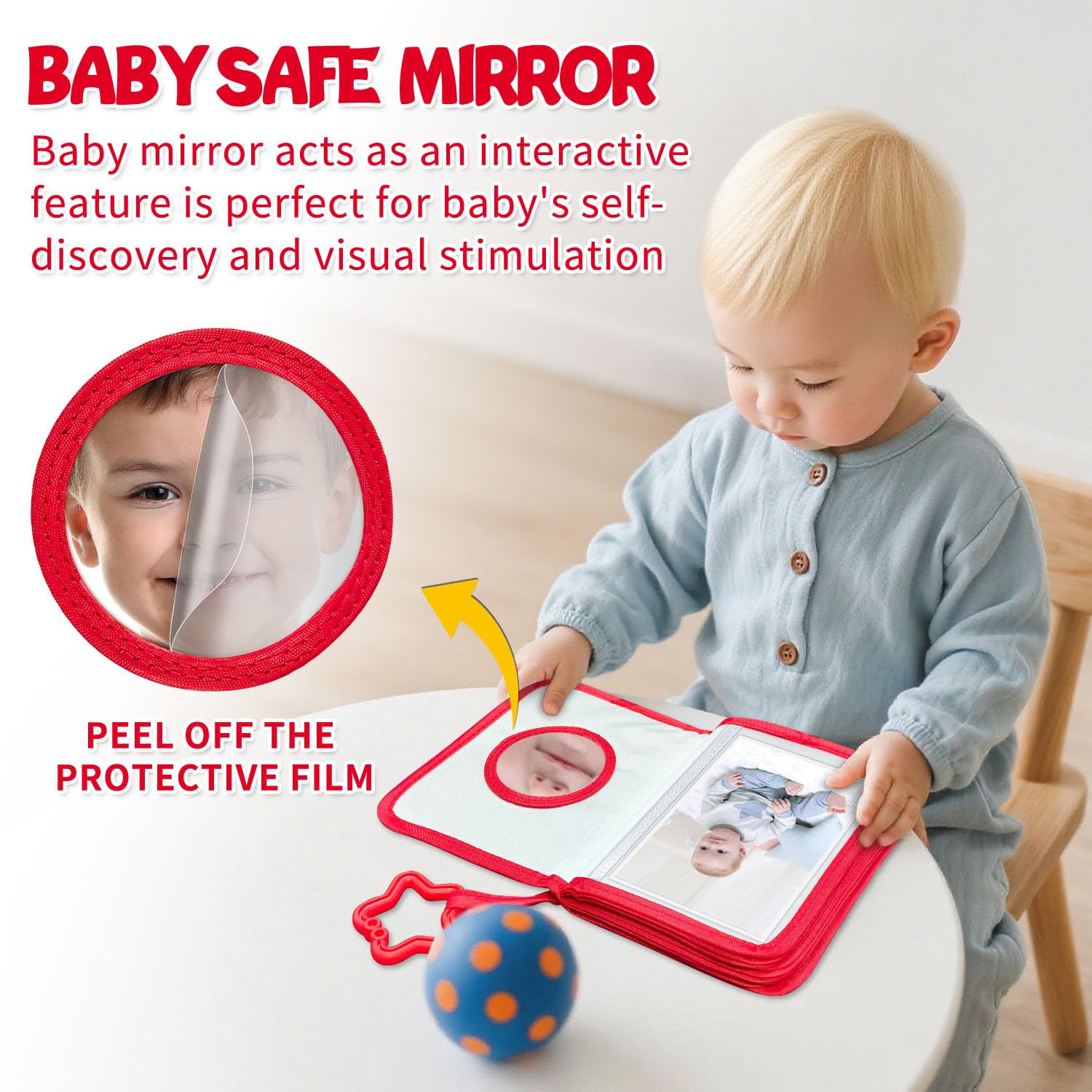ABCKEY soft fabric close-up highlighting baby-friendly keepsake quality.