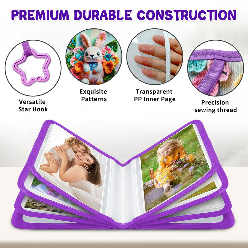 ABCKEY Baby's First Family Album inside pages offer case-ready space for 17 photos.