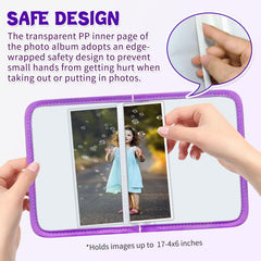 ABCKEY Baby's First Family Album soft fabric provides a gentle, baby-friendly touch.