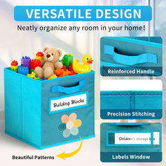 ABCKEY cube storage bin durable nonwoven fabric emphasizes long-lasting organizational solution.