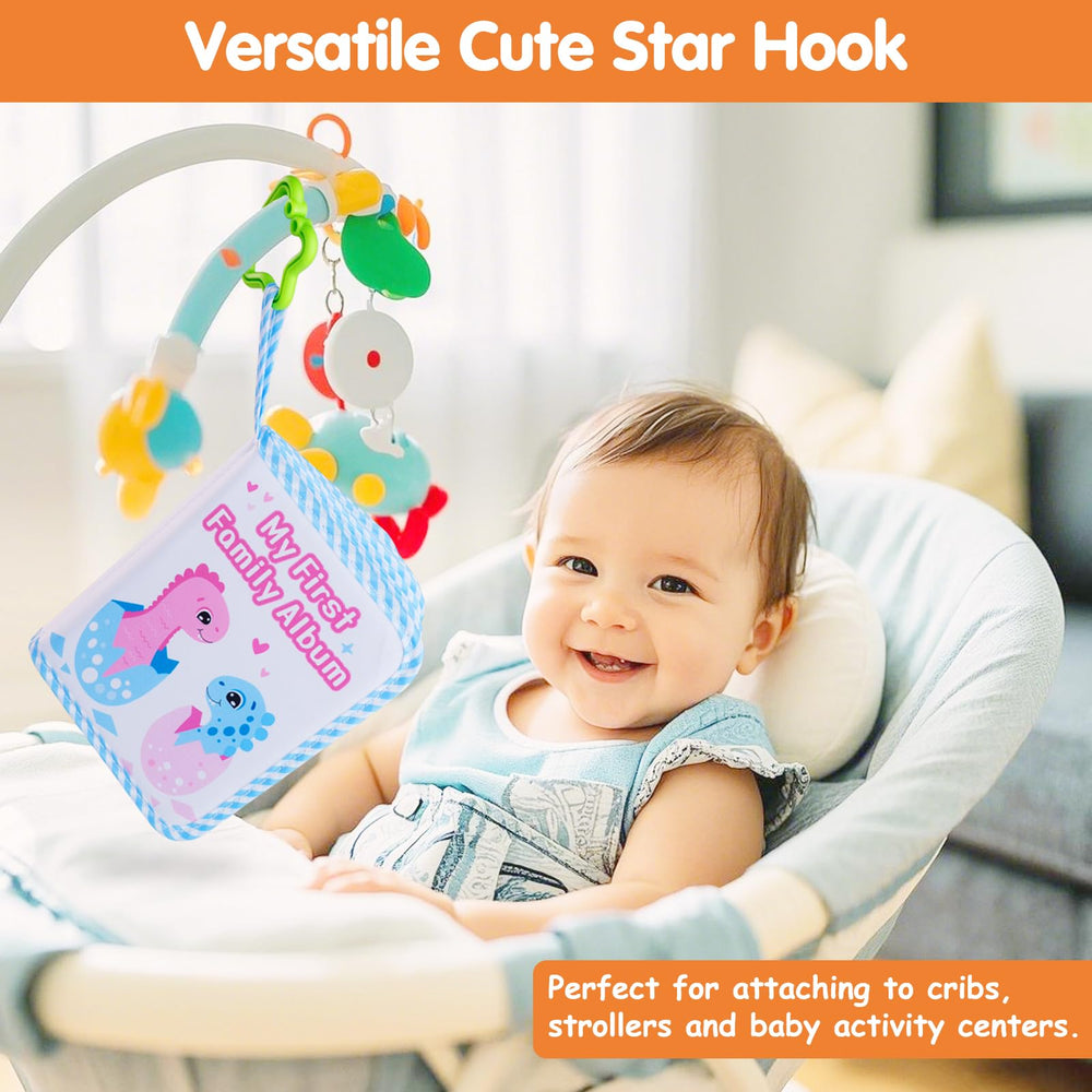 abcxgood baby photo book in use with hands demonstrates easy handling.
