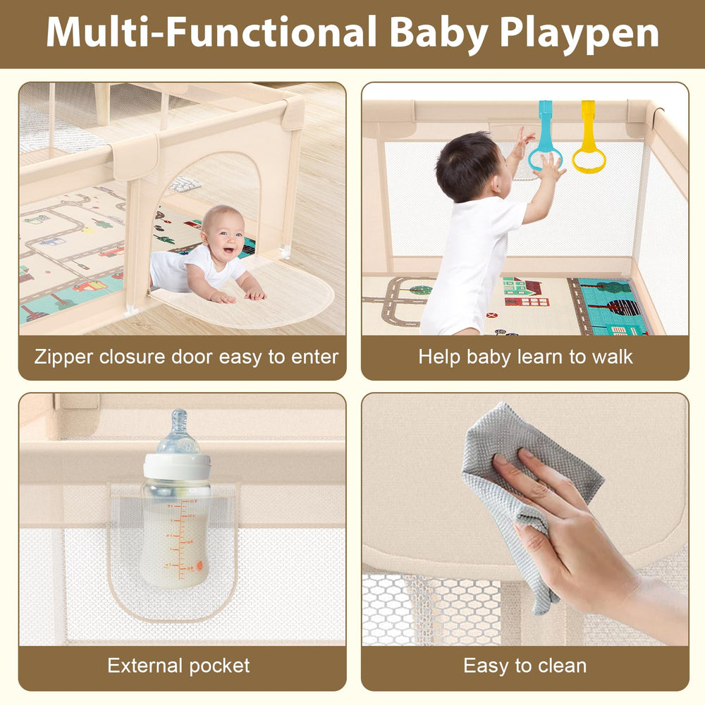 Abdtech Baby Playpen works indoors or outdoors for versatile playtime.