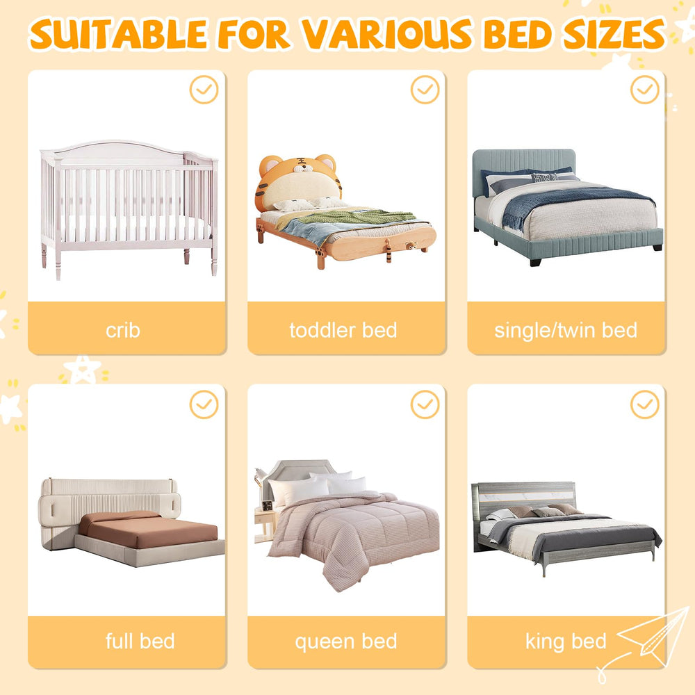 Abdtech bed guard in a child bedroom scene provides a secure, restful sleep environment.