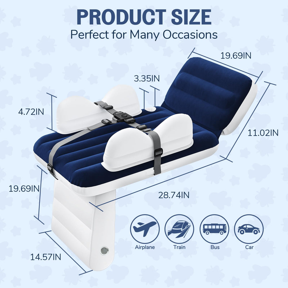 Abdtech inflatable toddler bed easy-to-clean flocked surface after travel