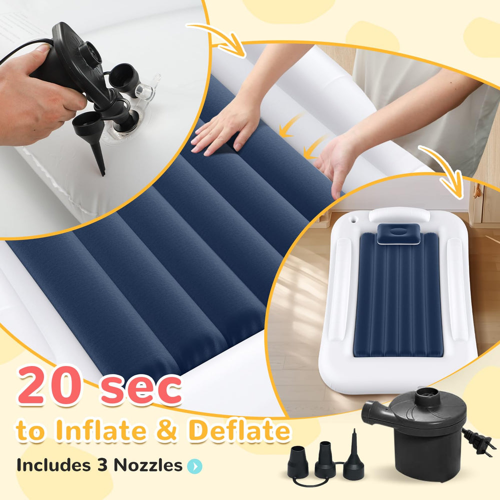 Abdtech 60x40 inch inflated size provides roomy space for toddlers
