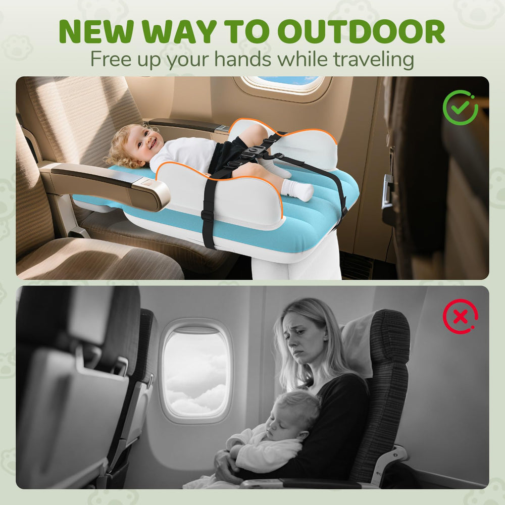 Abdtech toddler bed seat extender shows expanded seat space for resting