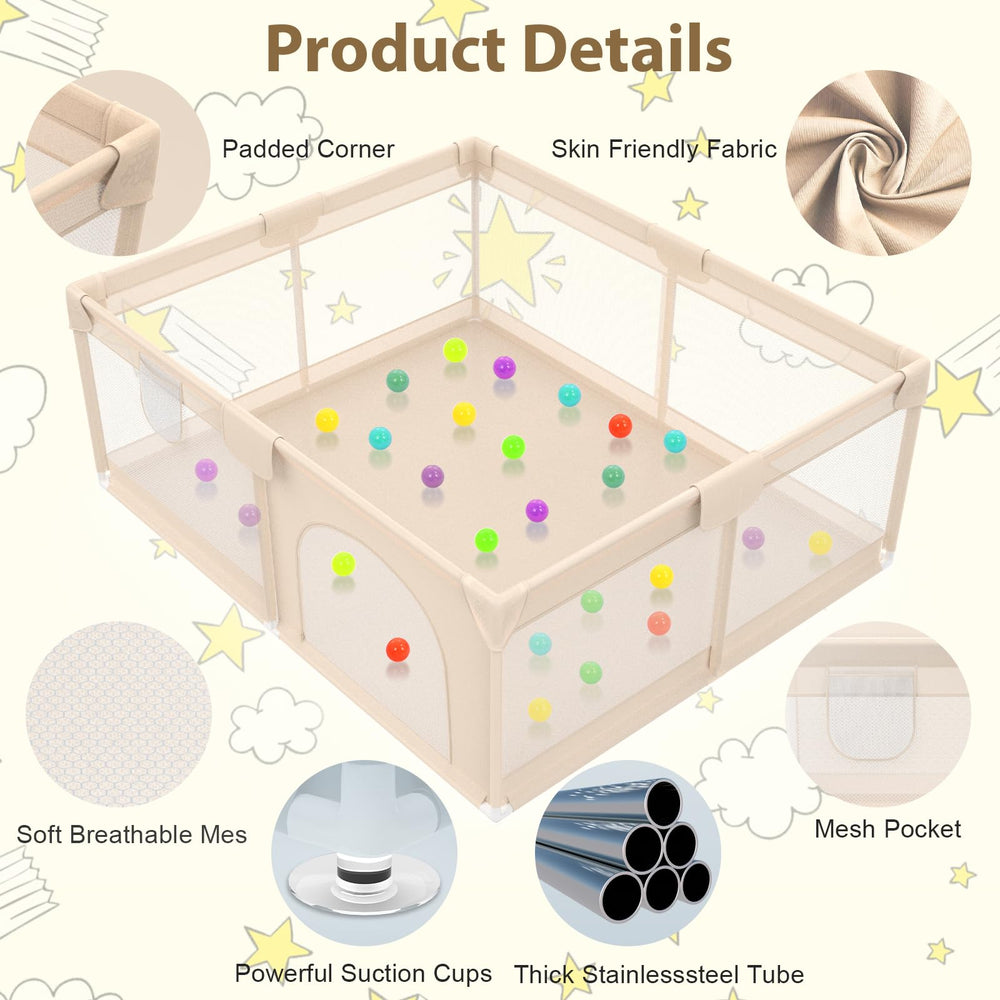 Abdtech Playpen door with zipper enables easy, safe access.