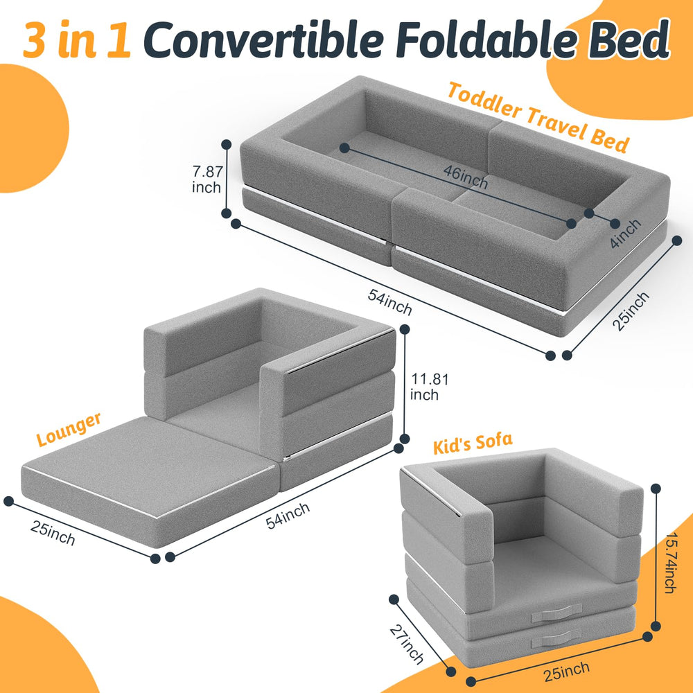 Abdtech portable toddler bed with carry handle for easy transport.