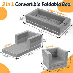 Abdtech portable toddler bed with carry handle for easy transport.