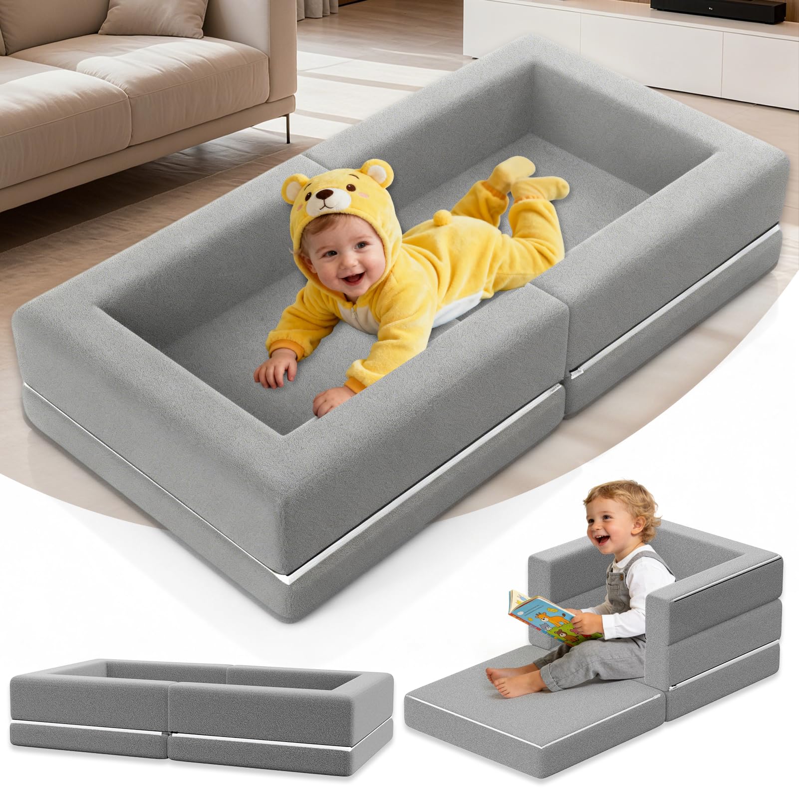 Abdtech portable toddler bed folded setup demonstrates compact travel-friendly design.
