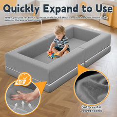 Abdtech portable toddler travel bed with carry handle for easy transport.