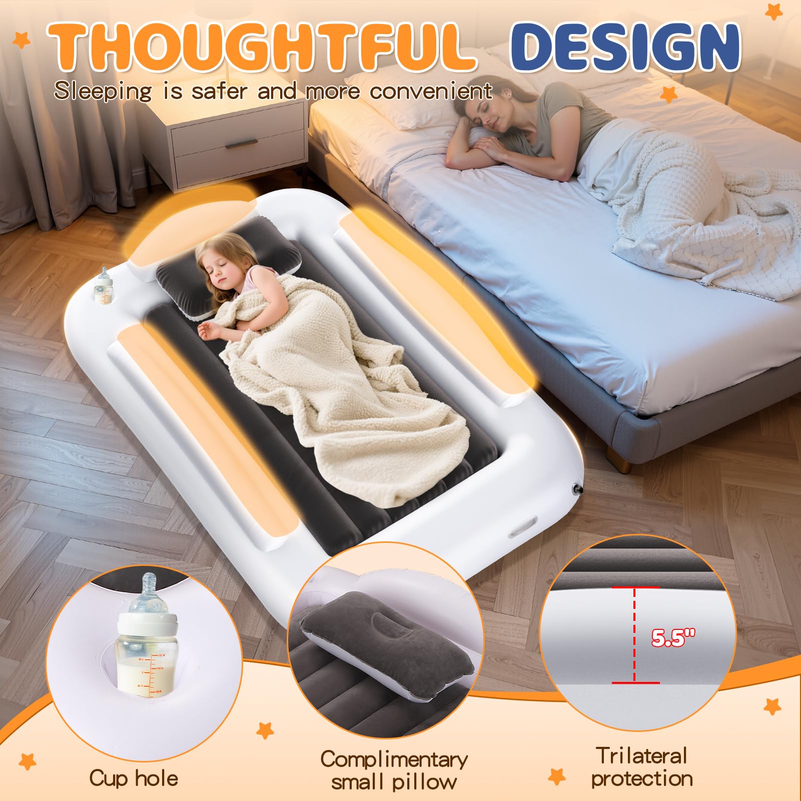 Abdtech waterproof surface makes cleaning quick after spills.