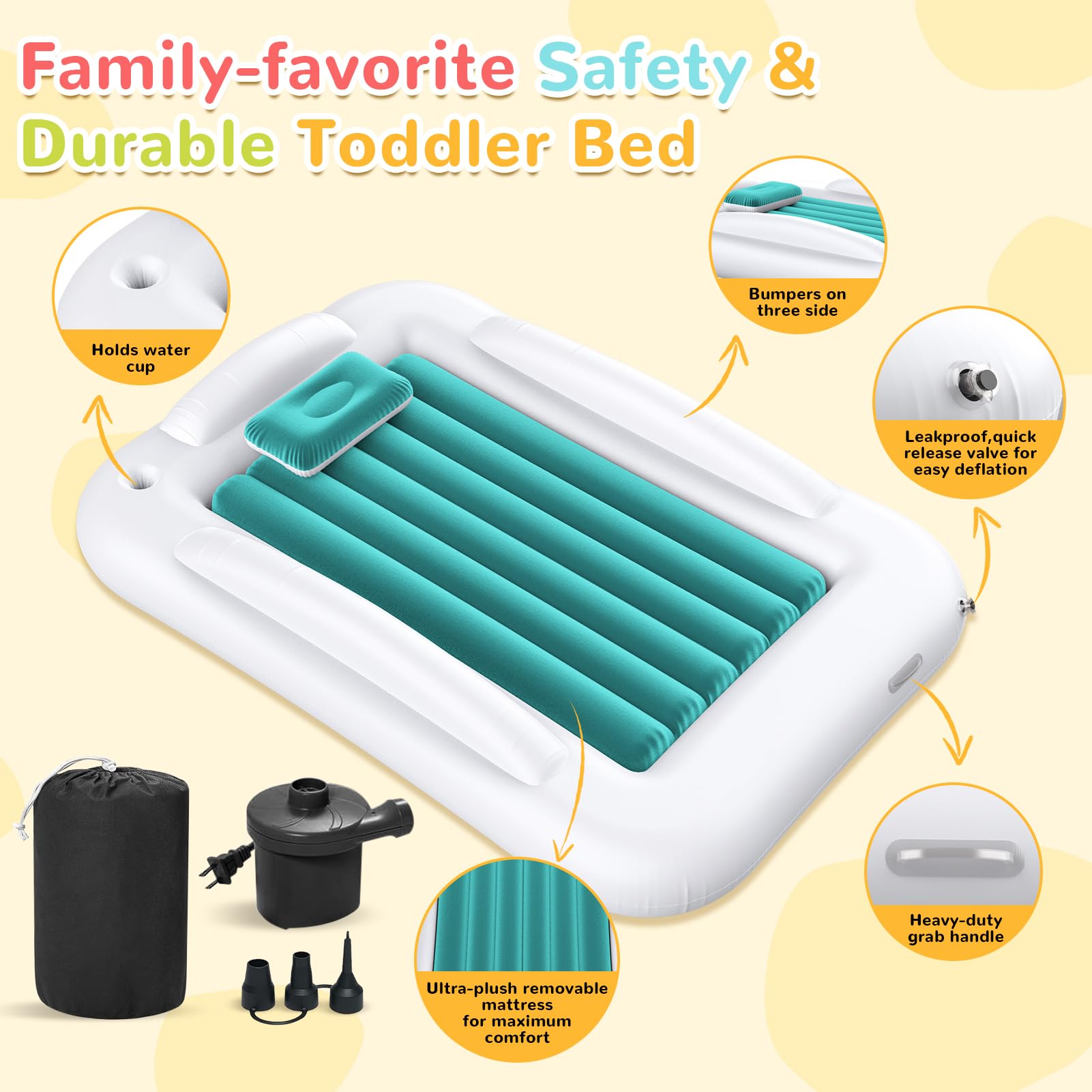 Abdtech waterproof top cleans easily after spills or accidents.