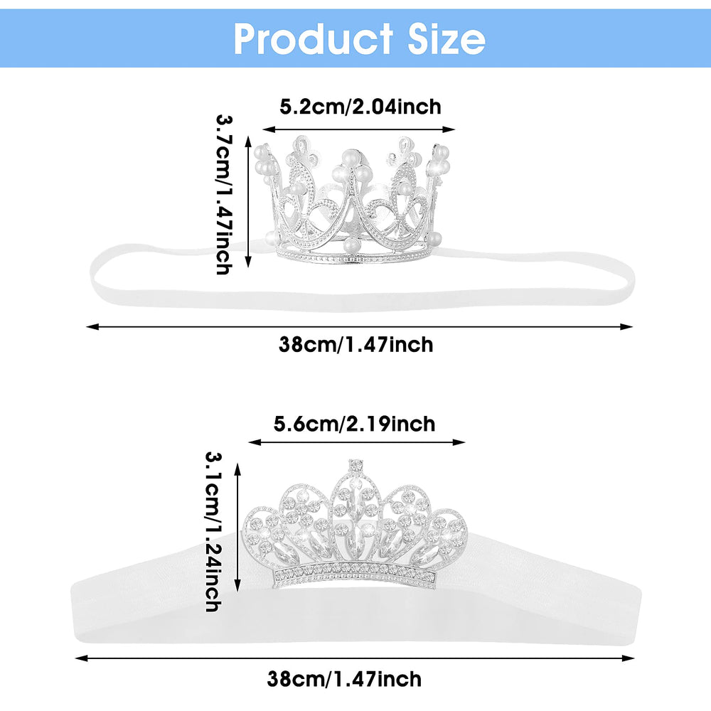Abeillo baby headband elastic band demonstrates comfortable wear for posing