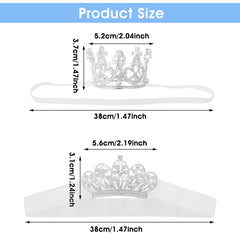 Abeillo baby headband elastic band demonstrates comfortable wear for posing