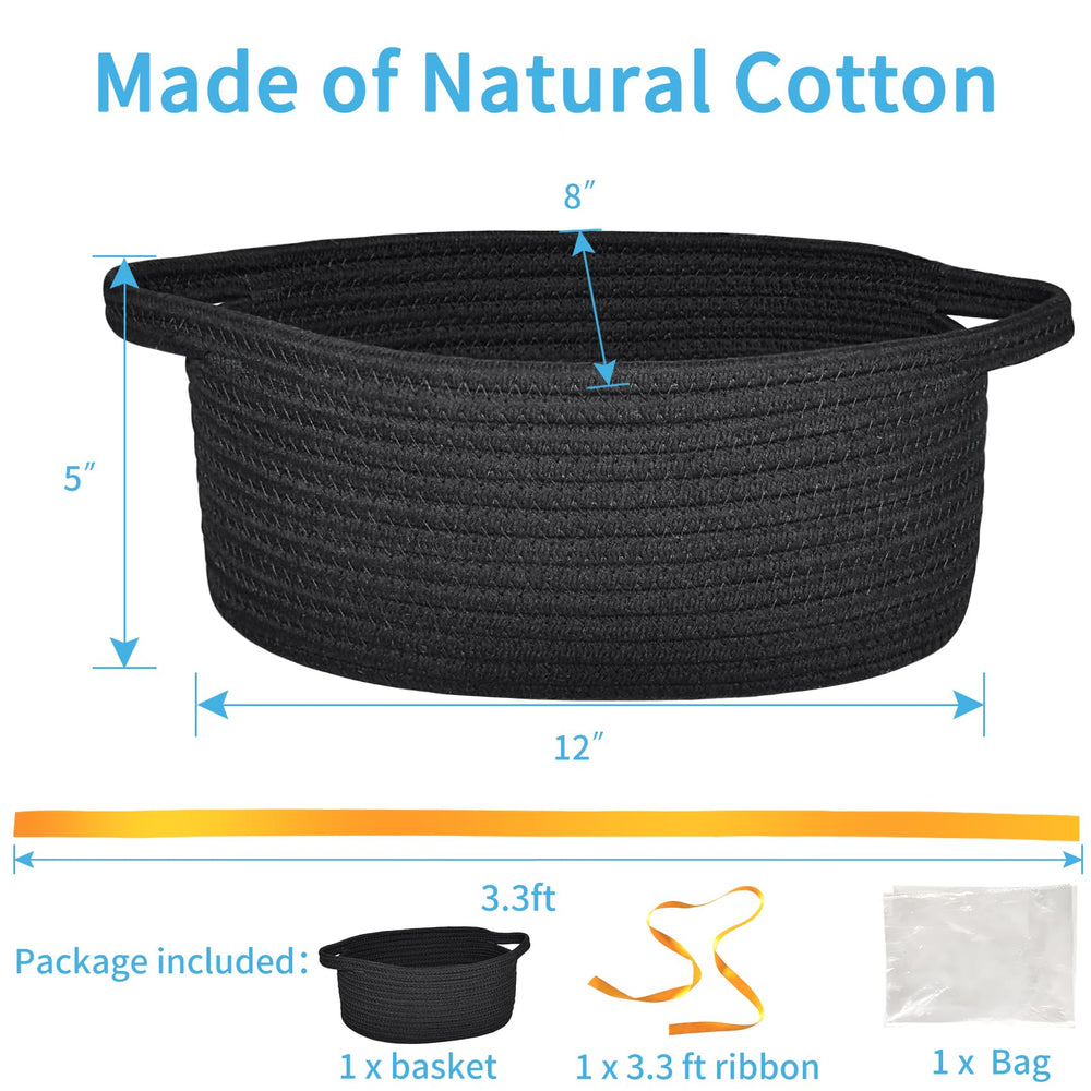 ABenkle boho rope basket close-up showcasing natural texture for storage