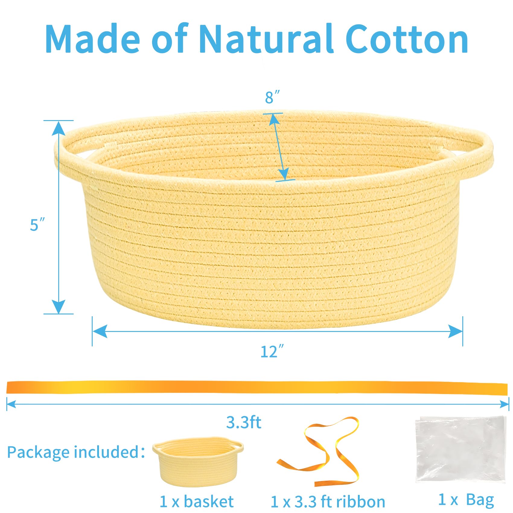ABenkle boho rope basket showing natural woven texture for home organization