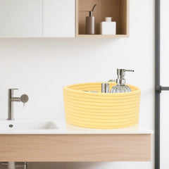 ABenkle compact toy storage basket keeps kids' toys organized and within reach.