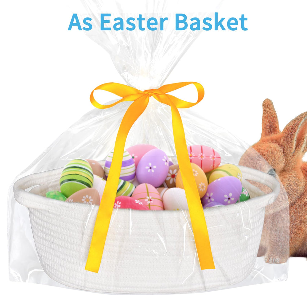ABenkle cotton rope basket is skin-friendly and pet-safe