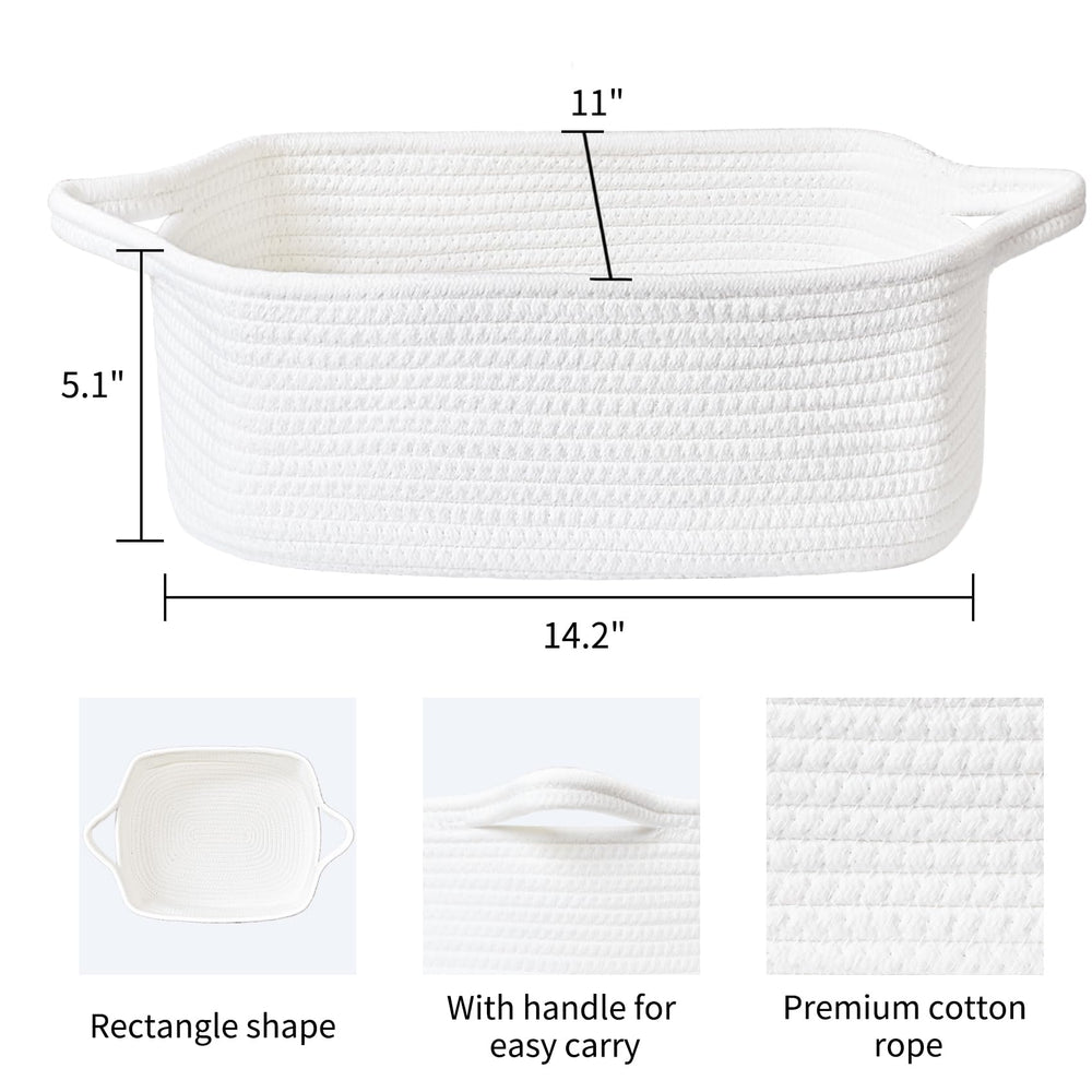 ABenkle decorative basket for bedroom storage with minimalist style
