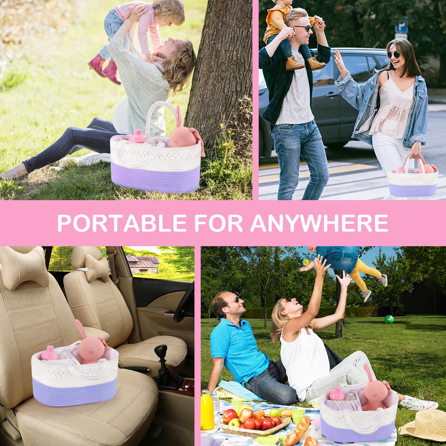 ABenkle diaper caddy baby shower gift idea for new parents.