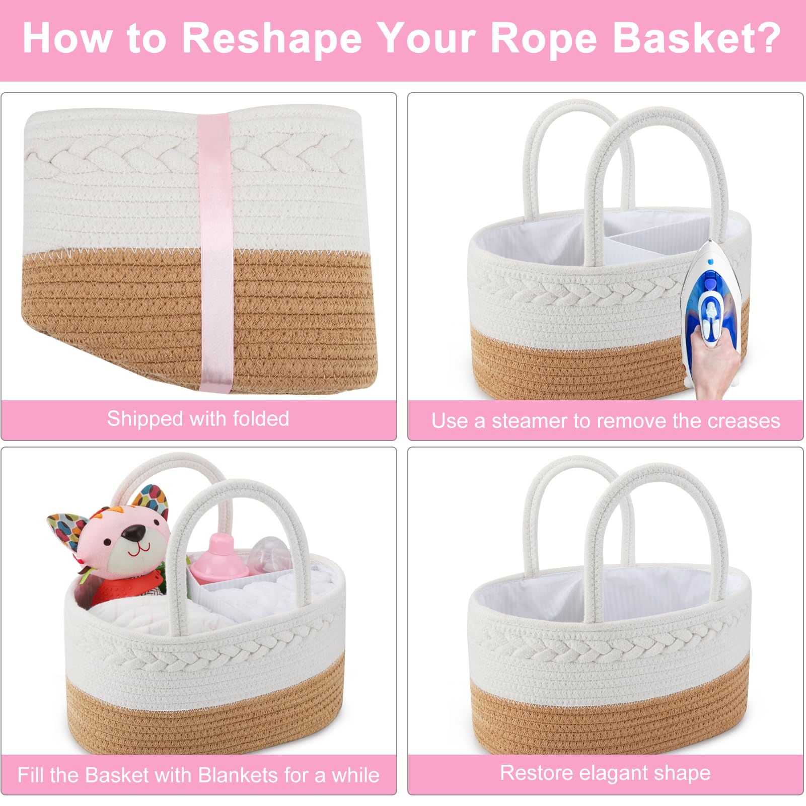 ABenkle Diaper Caddy baby shower gift-ready presentation adds practical value.