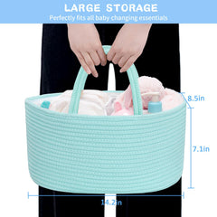ABenkle caddy made from woven cotton rope, soft to touch and durable