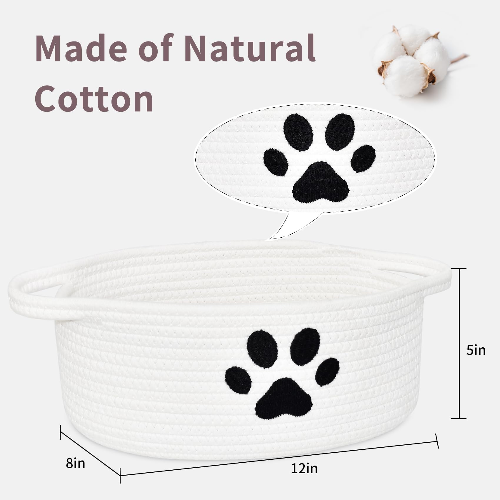 ABenkle dog-paw design basket adds playful organization in any room