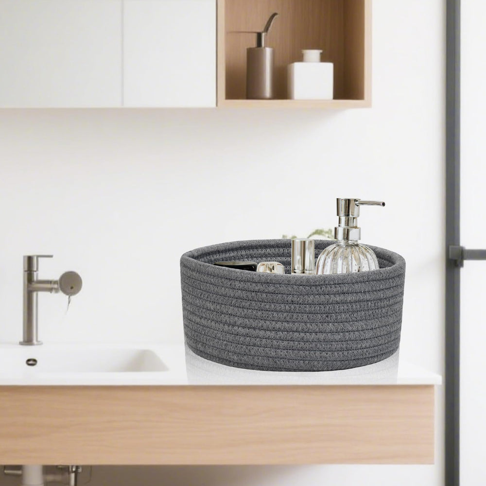 ABenkle kids toy storage basket encourages easy cleanup after playtime.