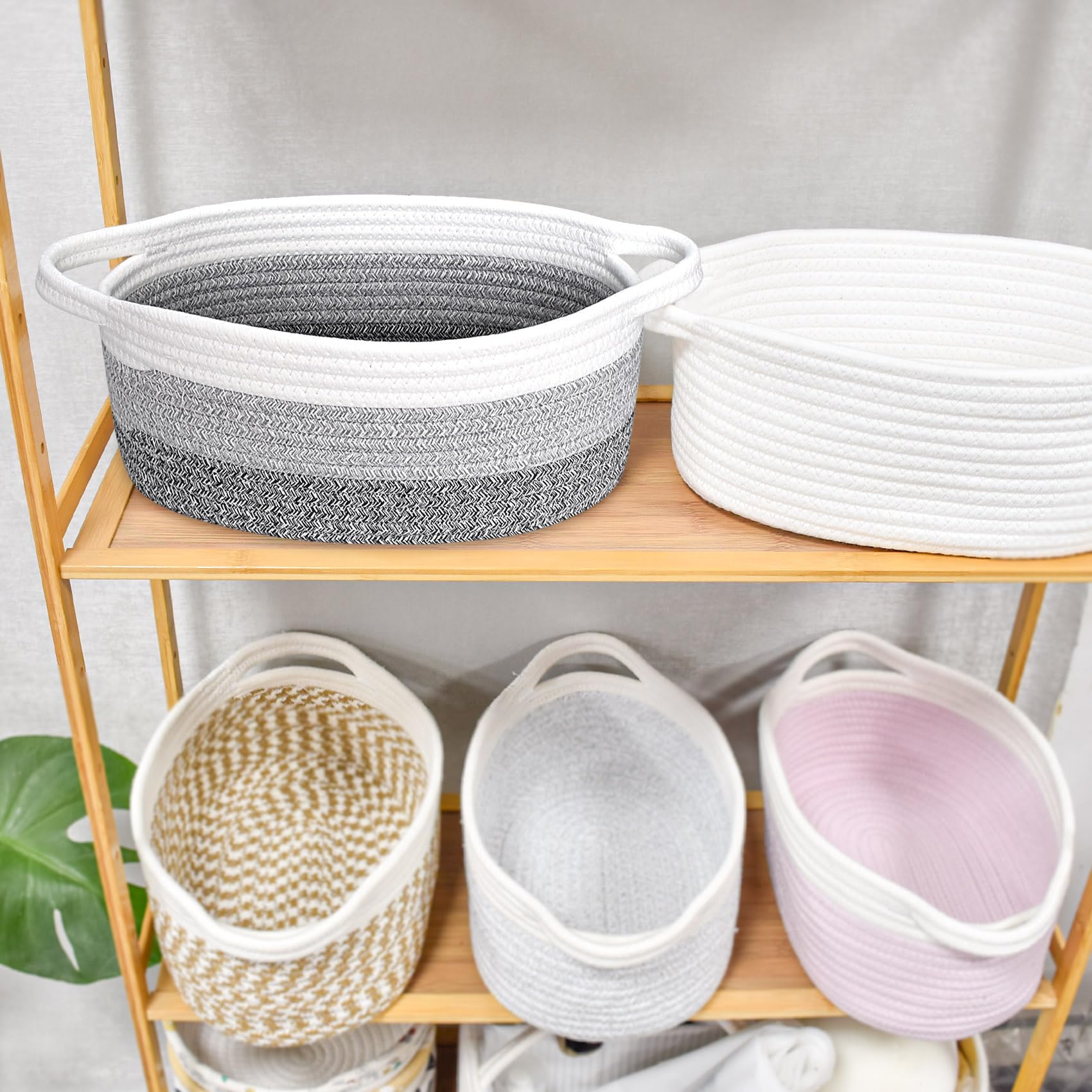 ABenkle living room storage bin blends modern decor with organization