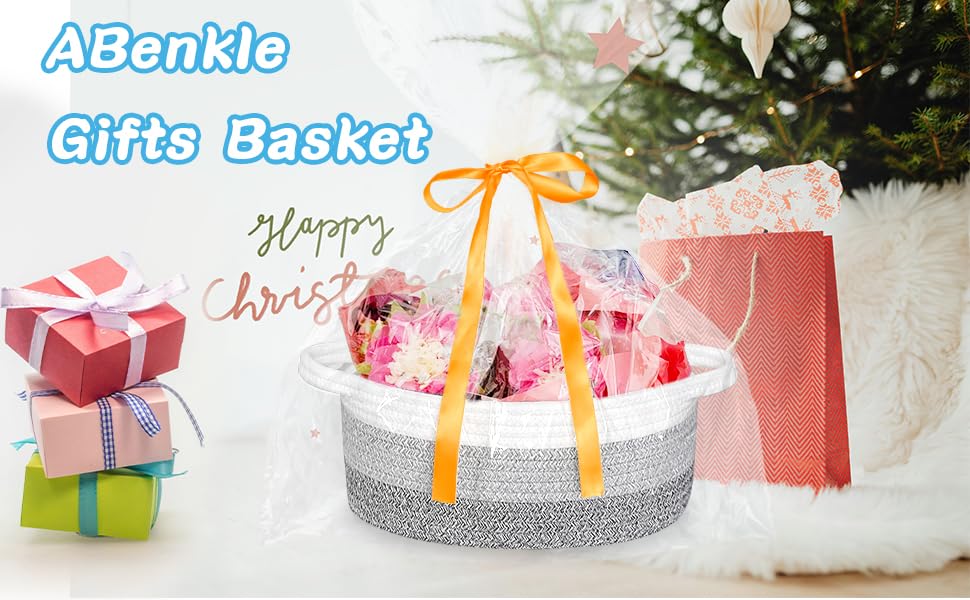 ABenkle multi-purpose storage basket, suitable for toys, crafts, and baby items.