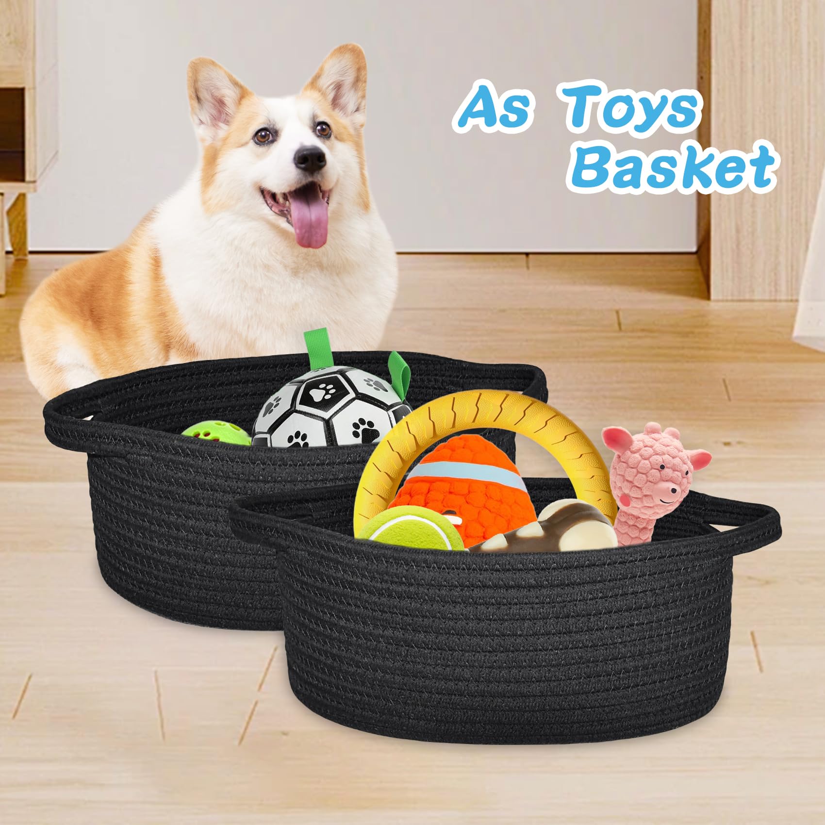 ABenkle nursery storage basket open-top view highlighting toy organization potential
