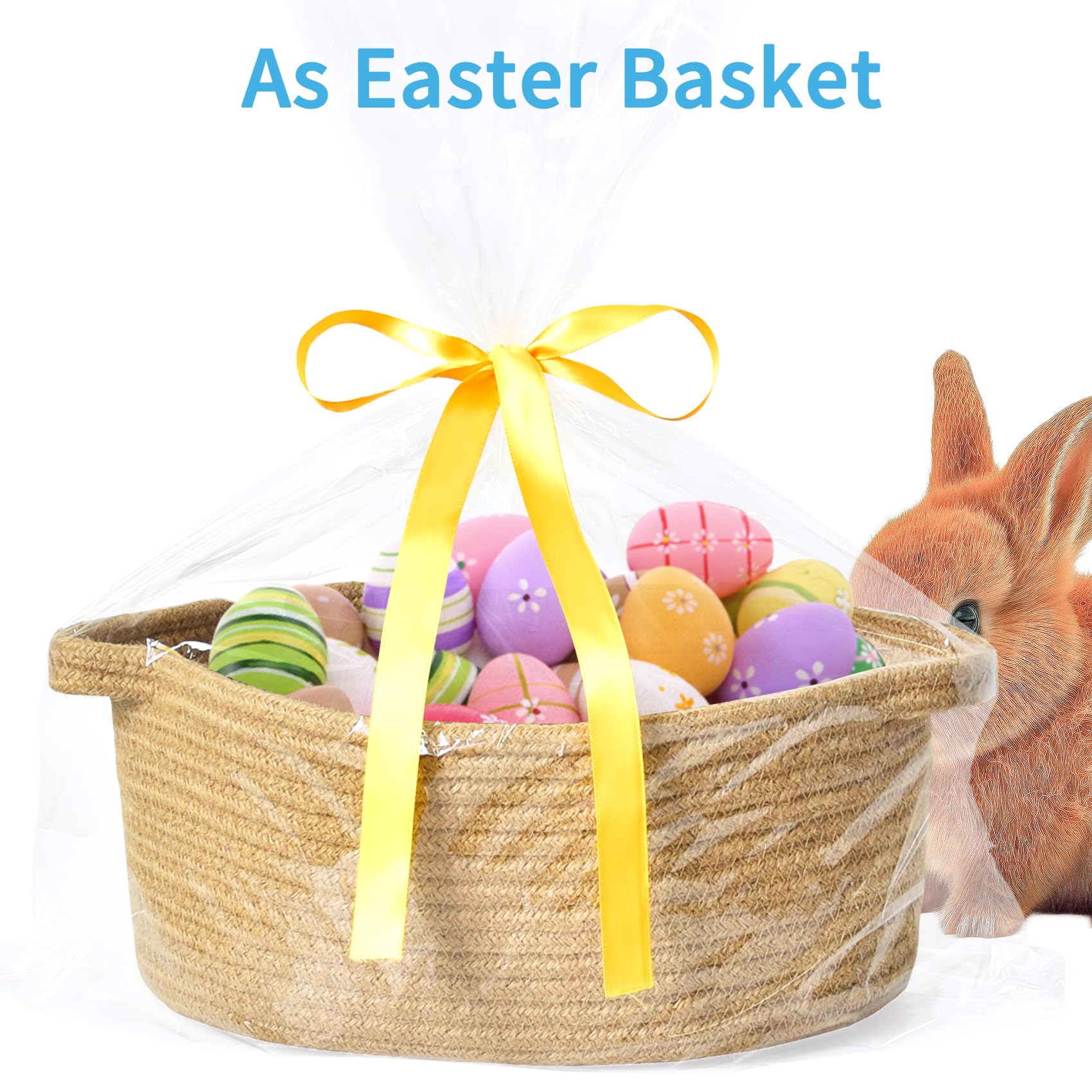ABenkle nursery storage basket in a baby room for neat organization