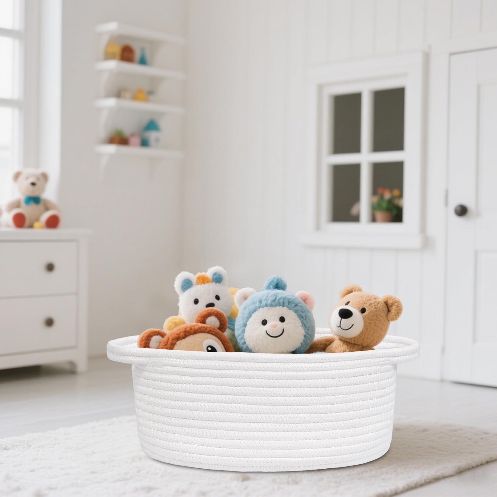 ABenkle pet-safe-storage-bin stores dog and cat toys neatly