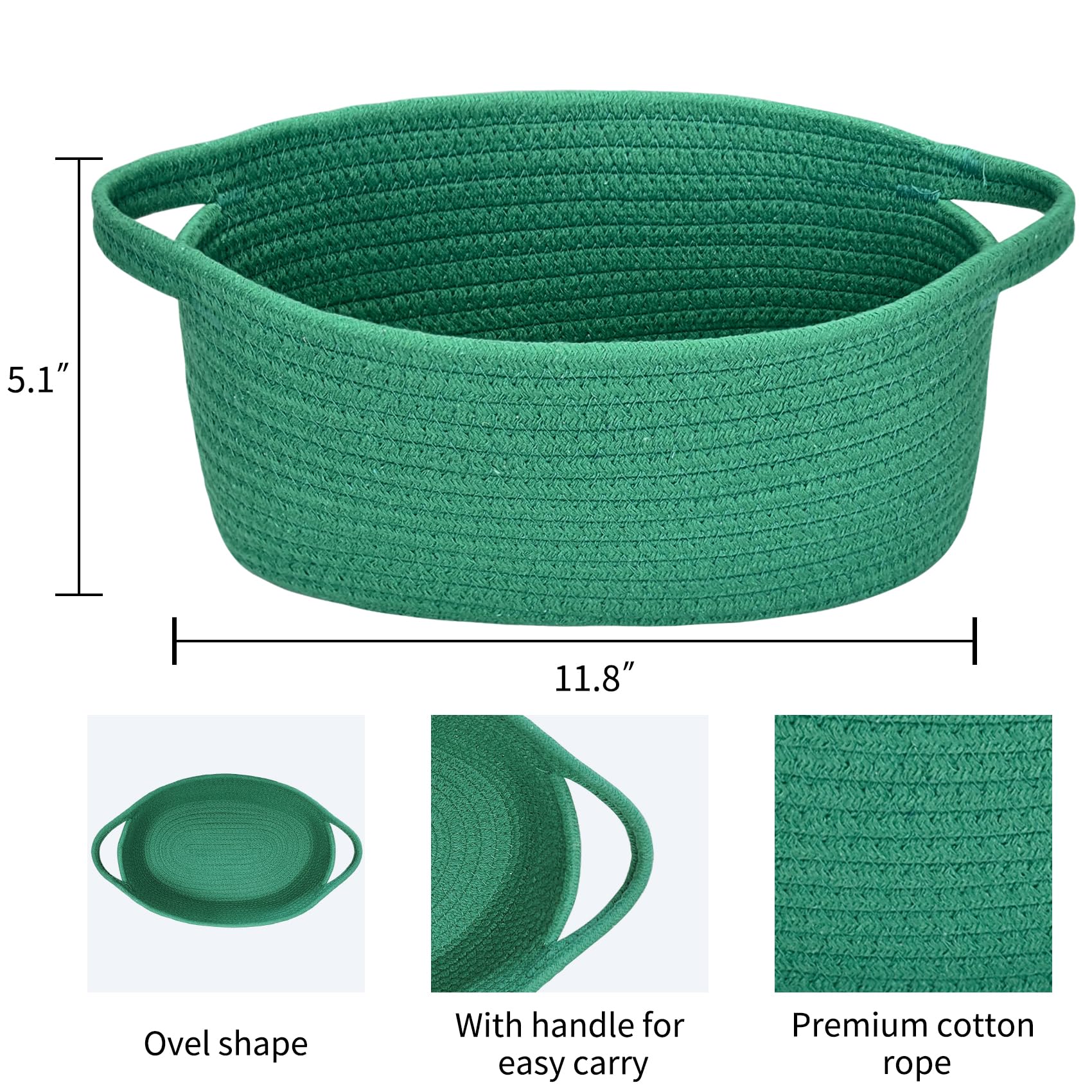 ABenkle rope basket woven texture highlights natural, chemical-free storage ideal for nurseries.