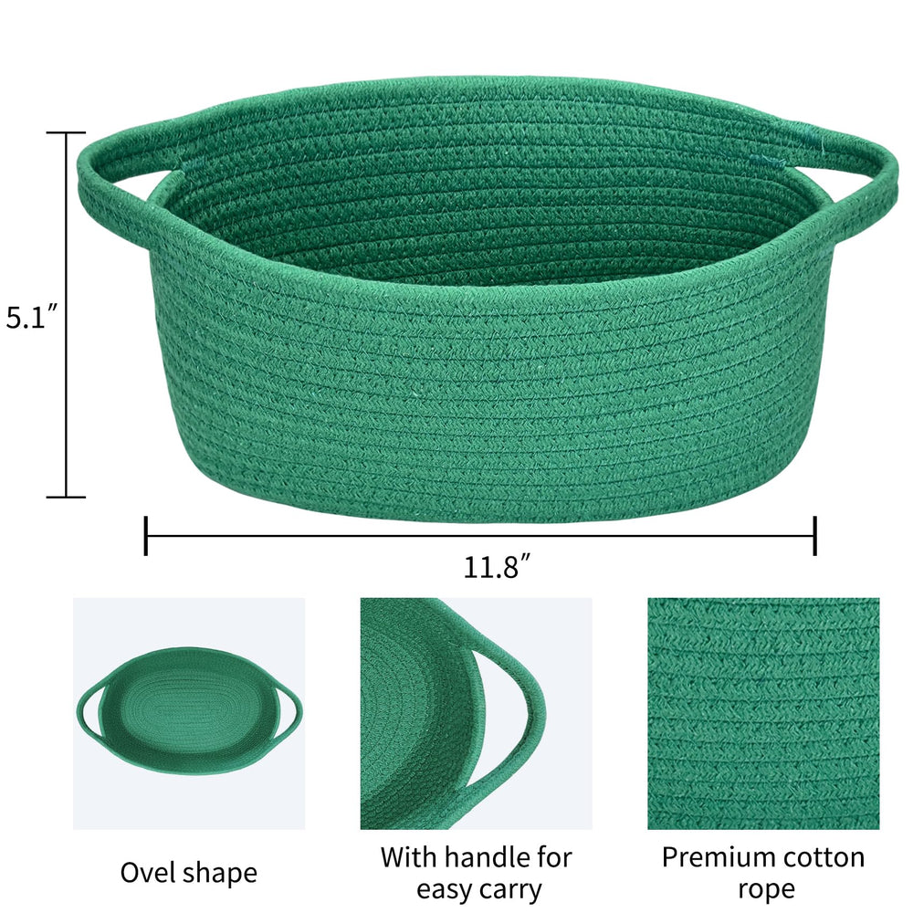 ABenkle rope basket woven texture highlights natural, chemical-free storage ideal for nurseries.