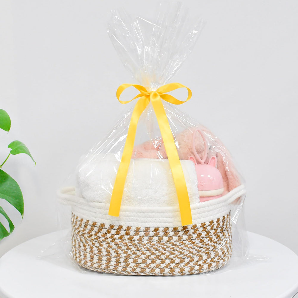 ABenkle rope storage basket natural texture ideal for nursery or living spaces